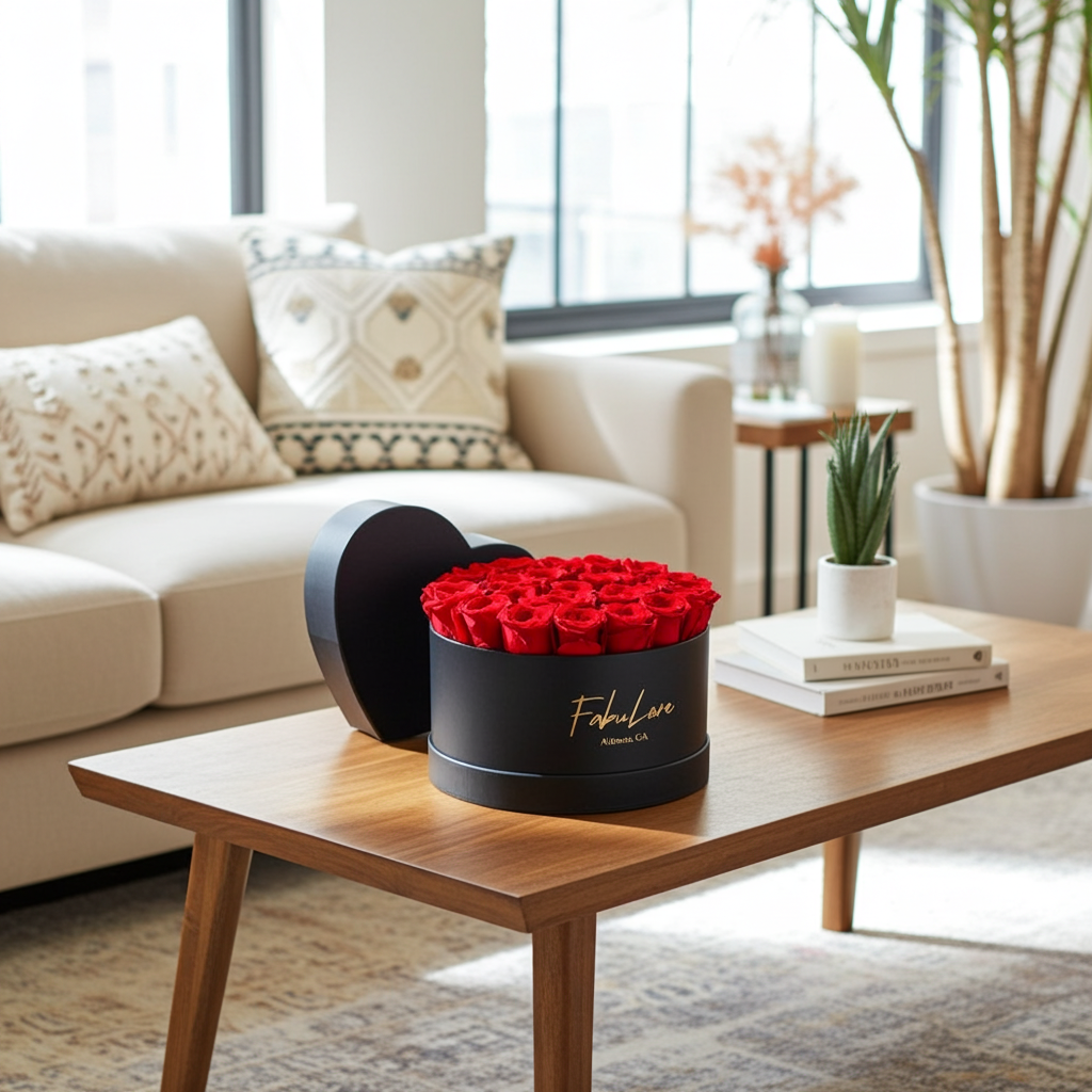 Bukiet Wiecznych Róż Serca